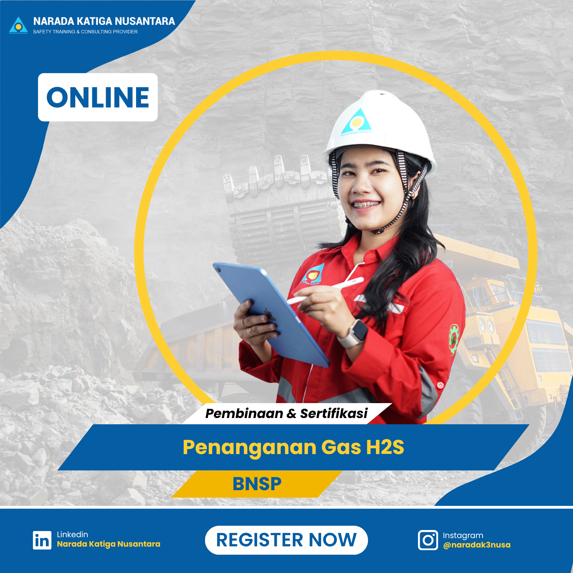 Pelatihan Penanganan Bahaya Gas H2S BNSP - Online
